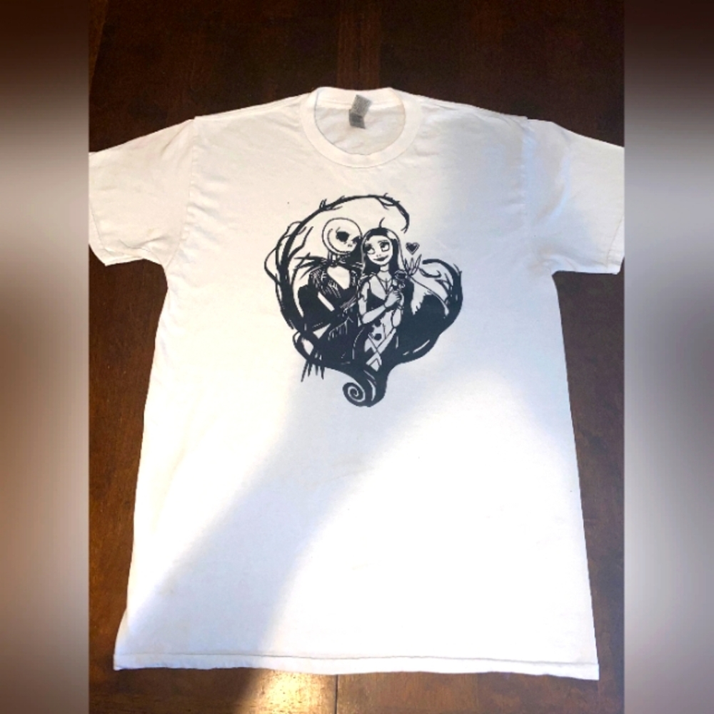 Jack And Sally Halloween Graphic T-Shirt